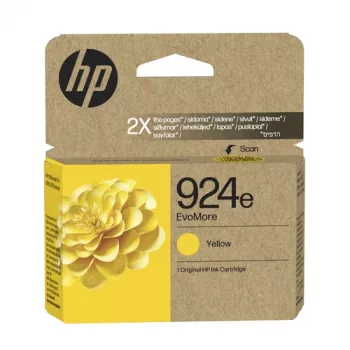 HP 924e EvoMore geltona originali rašalo kasetė