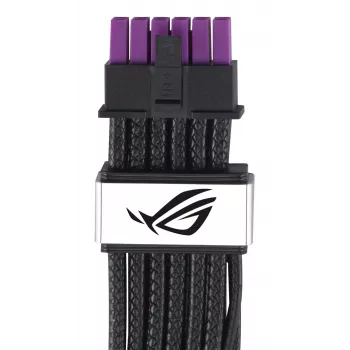 ASUS ROG Equalizer 12V-2x6 PCIe 5.1 / ATX 3.1 GPU Power Cable, 0.75 m, 16 AWG, Black (90YE00BN-B0QA00)