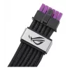 ASUS ROG Equalizer 12V-2x6 PCIe 5.1 / ATX 3.1 GPU Power Cable, 0.75 m, 16 AWG, Black (90YE00BN-B0QA00)