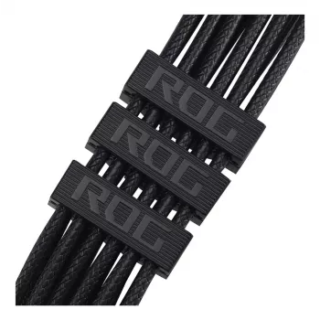 ASUS ROG Equalizer 12V-2x6 PCIe 5.1 / ATX 3.1 GPU Power Cable, 0.75 m, 16 AWG, Black (90YE00BN-B0QA00)