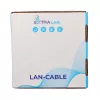 Extralink CAT6A U/UTP vidaus montavimo vytos poros kabelis 100 m EX.96655