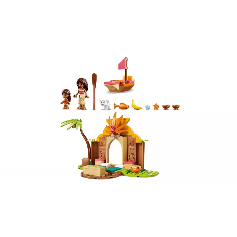 LEGO Disney Moana 43282 Kaimo namas ir valtis