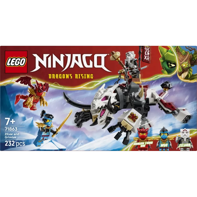 LEGO NINJAGO Zilvar and Grimtak the Dragon Beast 71863