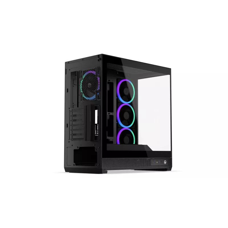 ENDORFY Fishtank 6000 Corona Mid-Tower PC Case - Black, Dual Tempered Glass, 4x ARGB Fans, USB-C, E-ATX