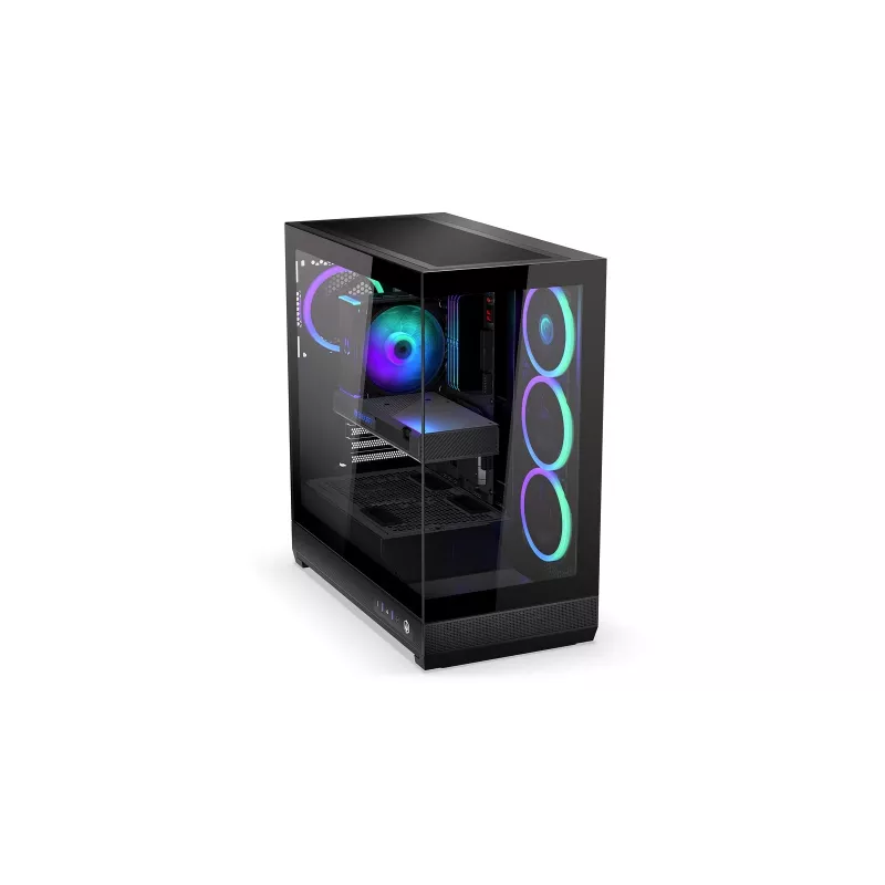 ENDORFY Fishtank 6000 Corona Mid-Tower PC Case - Black, Dual Tempered Glass, 4x ARGB Fans, USB-C, E-ATX