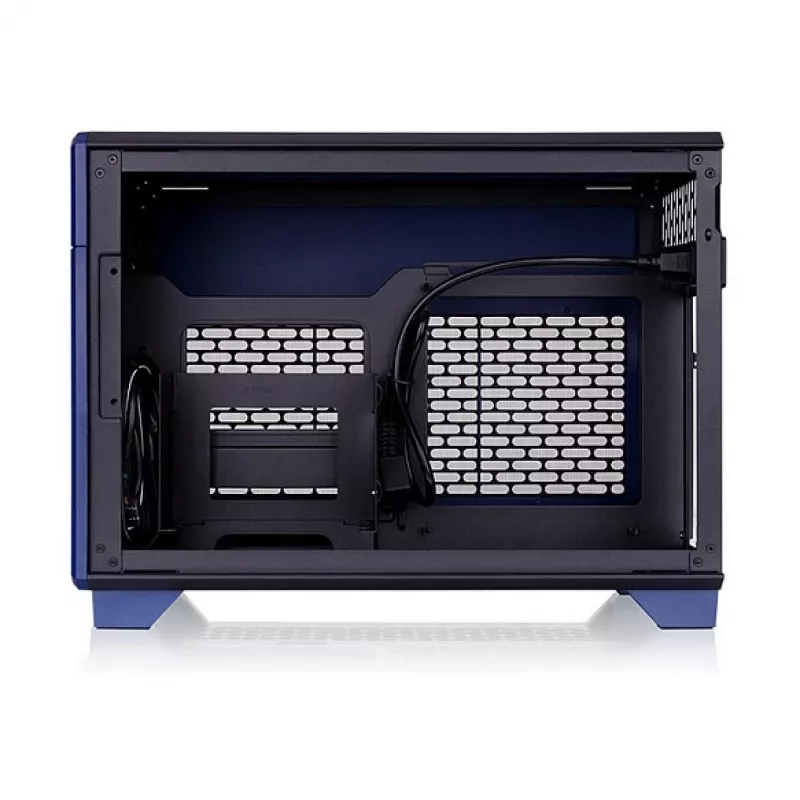 Thermaltake TR100 Koralie Edition Mini-ITX SFF Case Cobalt Blue - PCIe 4.0 Riser, SFX PSU, 360mm GPU - CA-11A-00SPNN-AR