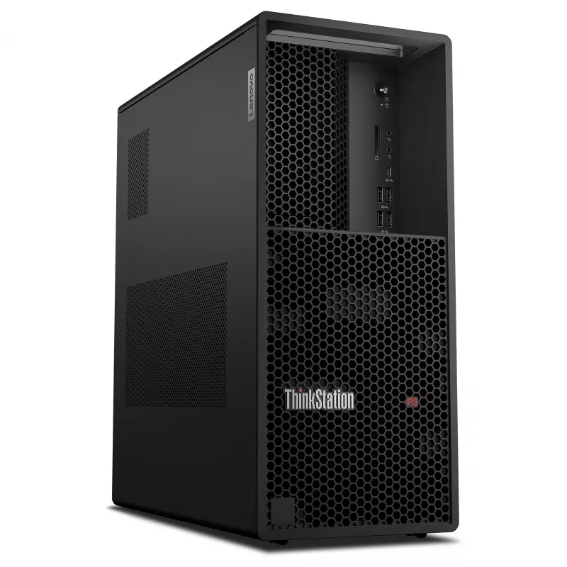 Lenovo ThinkStation P3 Tower Gen 2 darbo stotis su Intel Core Ultra 7 265K, 32GB DDR5, 512GB SSD, NVIDIA RTX PRO 2000 Blackwell 16GB, Windows 11 Pro, juoda (30HT00BWGE)