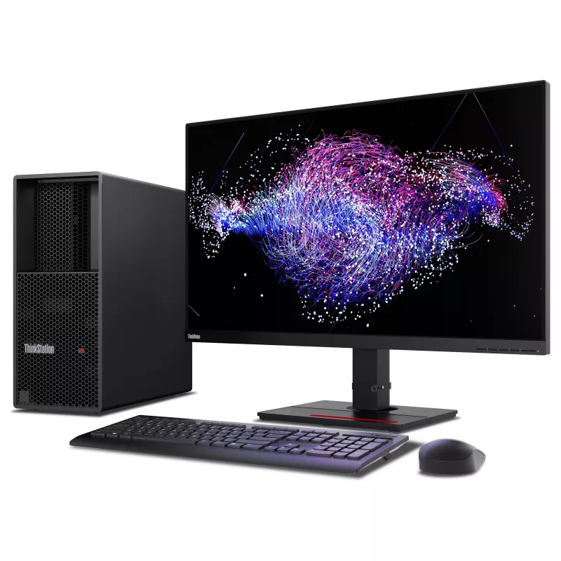 Lenovo ThinkStation P3 Tower Gen 2 darbo stotis su Intel Core Ultra 7 265K, 32GB DDR5, 512GB SSD, NVIDIA RTX PRO 2000 Blackwell 16GB, Windows 11 Pro, juoda (30HT00BWGE)