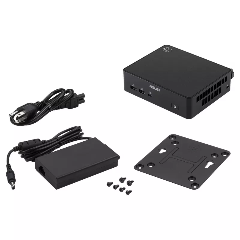 ASUS NUC 16 Pro RNUC16GDKU560002 Barebone Mini PC Intel Core Ultra 5 325 Be atminties, be saugyklos, be OS, juoda