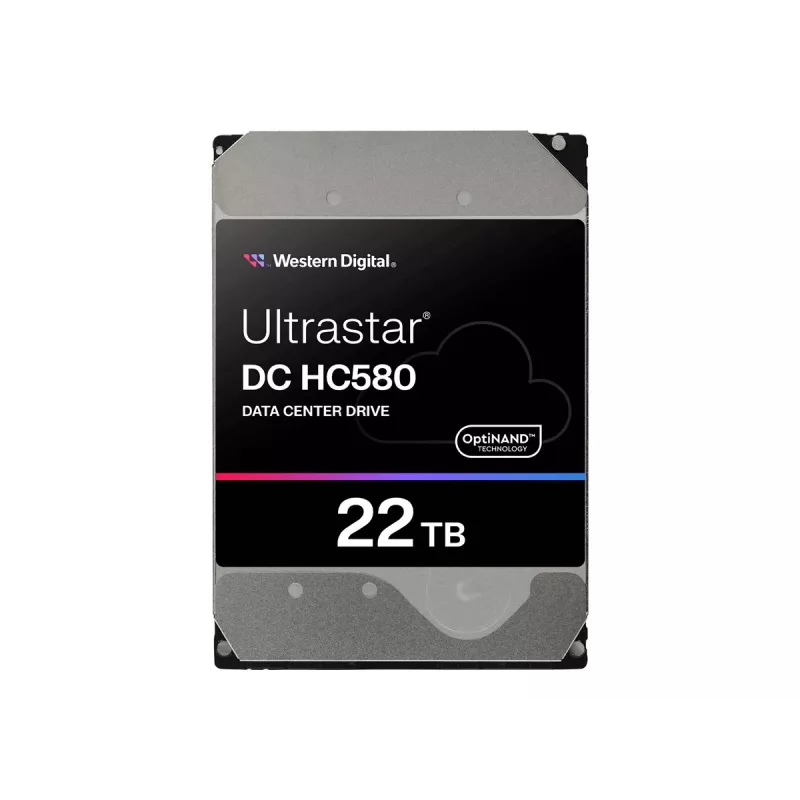 Western Digital Ultrastar DC HC580 WUH722422ALE6L1 vidinis kietasis diskas 22 TB 7200 RPM 512 MB 3,5 colio SATA III SED
