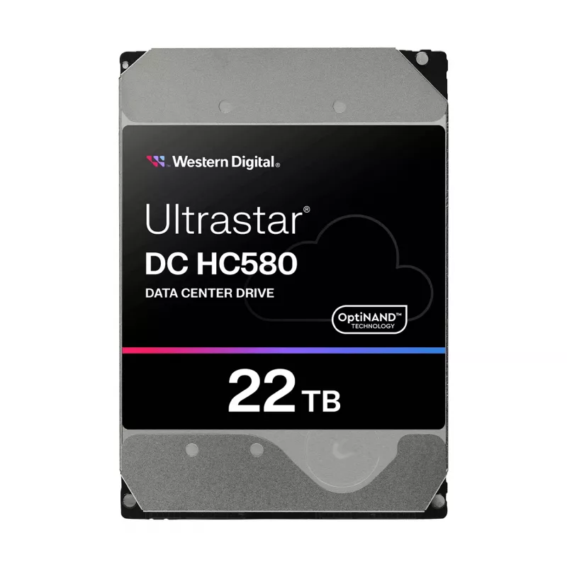 Western Digital Ultrastar DC HC580 WUH722422ALE6L1 vidinis kietasis diskas 22 TB 7200 RPM 512 MB 3,5 colio SATA III SED