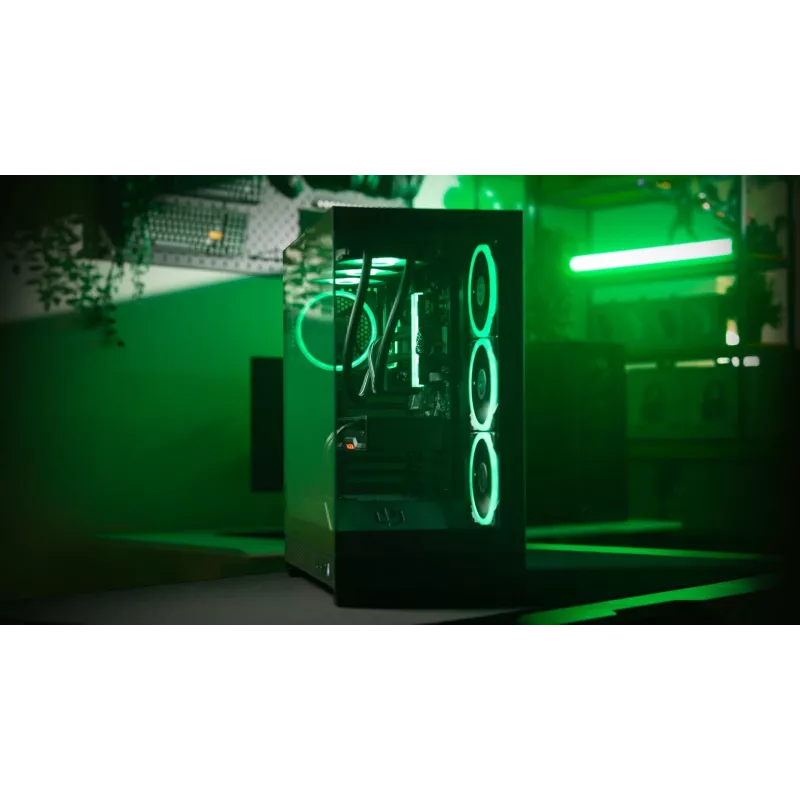 ENDORFY Fishtank 6000 Flex Mid-Tower PC Case - Black, Dual Tempered Glass, USB-C, E-ATX, Back-Connect Ready (No Fans)