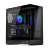 ENDORFY Fishtank 6000 Flex Mid-Tower PC Case - Black, Dual Tempered Glass, USB-C, E-ATX, Back-Connect Ready (No Fans)