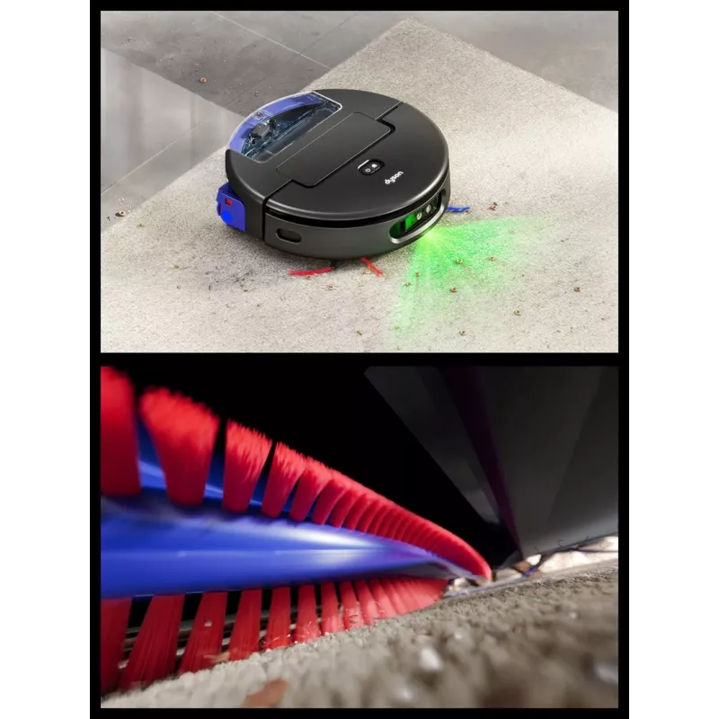 Dyson Spot+Scrub Ai šlapias ir sausas robotas dulkių siurblys 586183-01 Juodas
