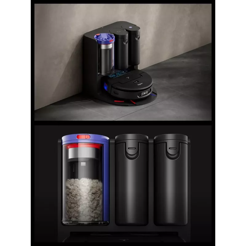 Dyson Spot+Scrub Ai šlapias ir sausas robotas dulkių siurblys 586183-01 Juodas