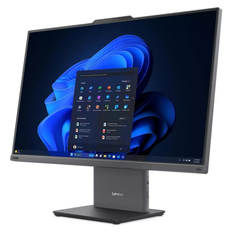 Lenovo ThinkCentre neo 50a 27 Gen 6 13QF000HGE All-in-One PC, Intel Core Ultra 5 226V, 16GB LPDDR5x, 512GB SSD, 27 colių FHD IPS, Windows 11 Pro, Luna Grey
