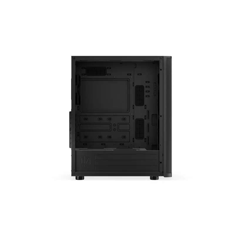 ENDORFY Ventum 400 Air ATX PC Case - Juoda, Grūdintas stiklas, 4x Stratus 120 PWM ventiliatoriai, USB-C