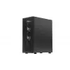 ENDORFY Ventum 400 Air ATX PC Case - Juoda, Grūdintas stiklas, 4x Stratus 120 PWM ventiliatoriai, USB-C