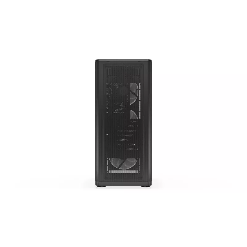 ENDORFY Ventum 400 Air ATX PC Case - Juoda, Grūdintas stiklas, 4x Stratus 120 PWM ventiliatoriai, USB-C
