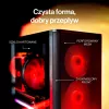 ENDORFY Ventum 400 Air ATX PC Case - Juoda, Grūdintas stiklas, 4x Stratus 120 PWM ventiliatoriai, USB-C
