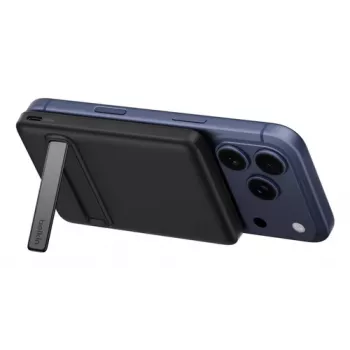 Belkin BoostCharge Slim Magnetic Power Bank 5K su stovu Qi2 15W juoda BPD011hqBK