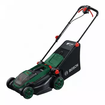 Bosch Rotak 18V-2-38 belaidė vejapjovė — 36V (2x18V), 38 cm pjovimo plotis, 40 L dėžė, 2x 4.0Ah baterija + įkroviklis