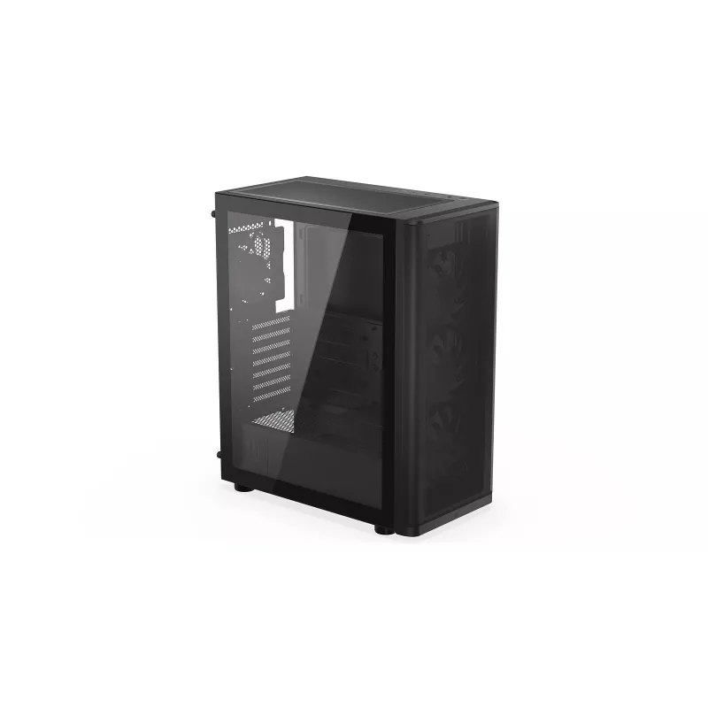ENDORFY Ventum 400 ARGB ATX PC Case - Black, Tempered Glass, 4x Stratus 120 PWM ARGB Fans, ARGB & PWM Controller, USB-C