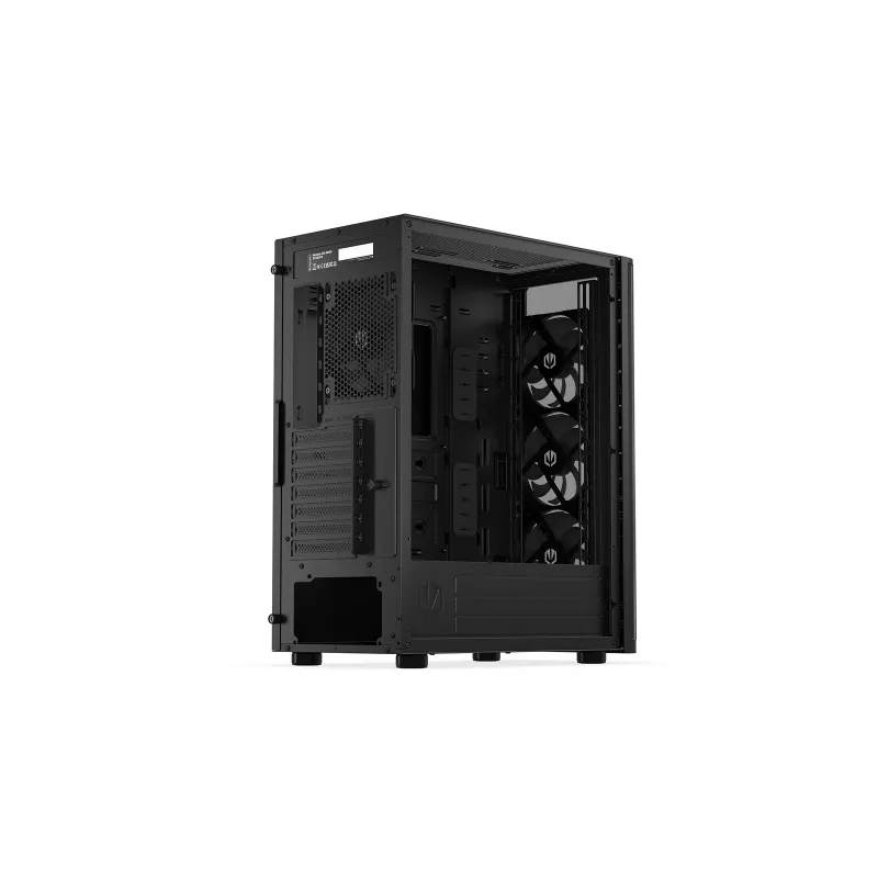 ENDORFY Ventum 400 ARGB ATX PC Case - Black, Tempered Glass, 4x Stratus 120 PWM ARGB Fans, ARGB & PWM Controller, USB-C