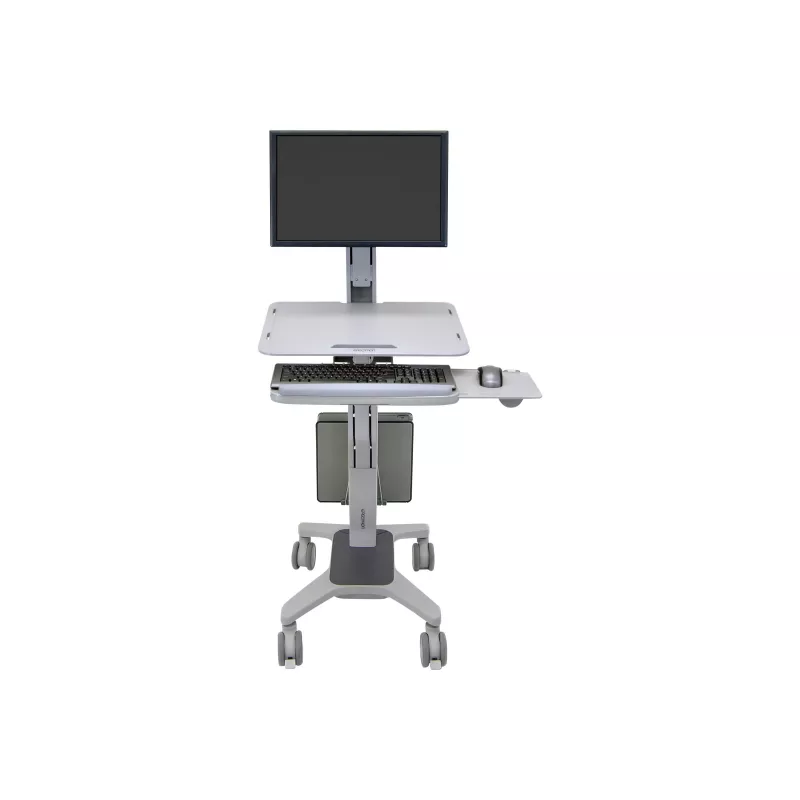 Ergotron WorkFit C-Mod Single LD Sit-Stand Workstation Cart 24-198-055 iki 27 colių