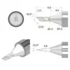 iFixit FixHub Lituoklio antgalis peilis 1,4 mm IF145-842-1 sidabrinis