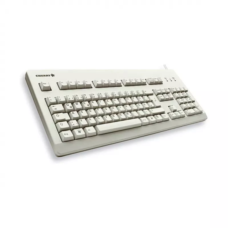CHERRY G80-3000 mechaninė klaviatūra G80-3000LXCEU-0 MX Brown Full-Size US/International PS/2+USB šviesiai pilka