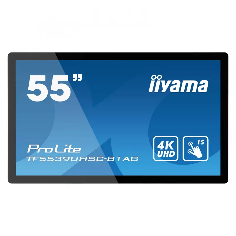 Iiyama ProLite TF5539UHSC-B1AG 55 colių 4K UHD PCAP 50 lietimų IPS LED monitorius juodas