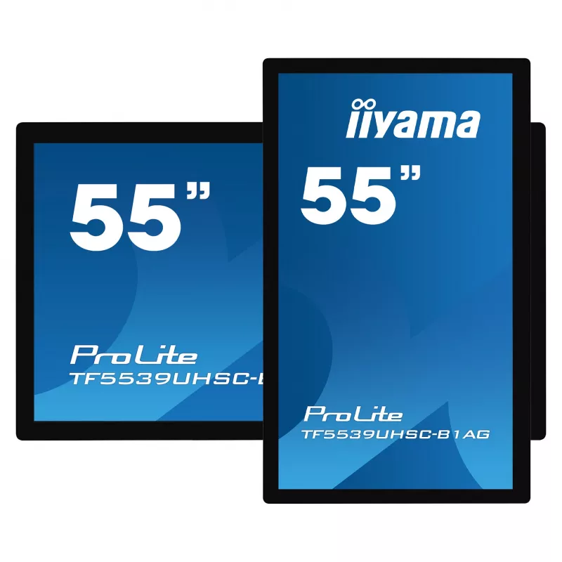 Iiyama ProLite TF5539UHSC-B1AG 55 colių 4K UHD PCAP 50 lietimų IPS LED monitorius juodas