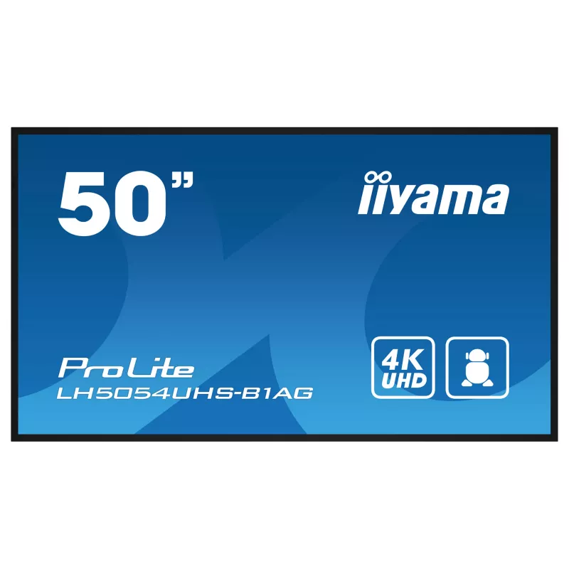 Iiyama ProLite LH5054UHS-B1AG 50 colių 4K UHD VA komercinis reklaminis ekranas 24/7 Android