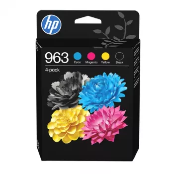 HP 963 6ZC70AE Original Ink Cartridge 4-Pack Black Cyan Magenta Yellow