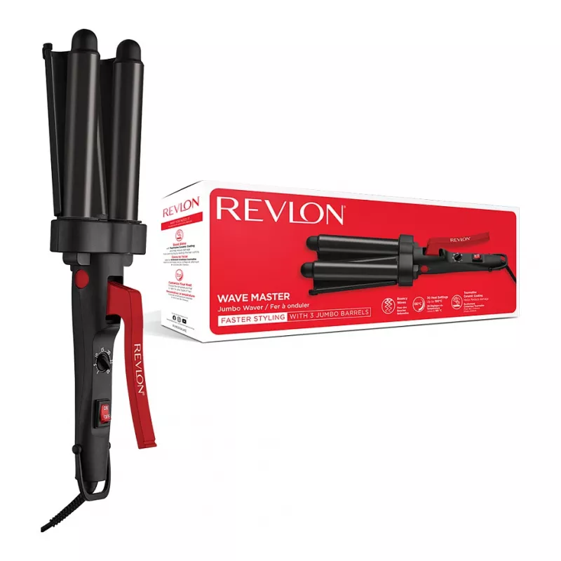 Revlon RVIR3056UKE Hot Air Brush - Juoda/Raudona - 2,5 m laidas - Plaukų formavimo rinkinys