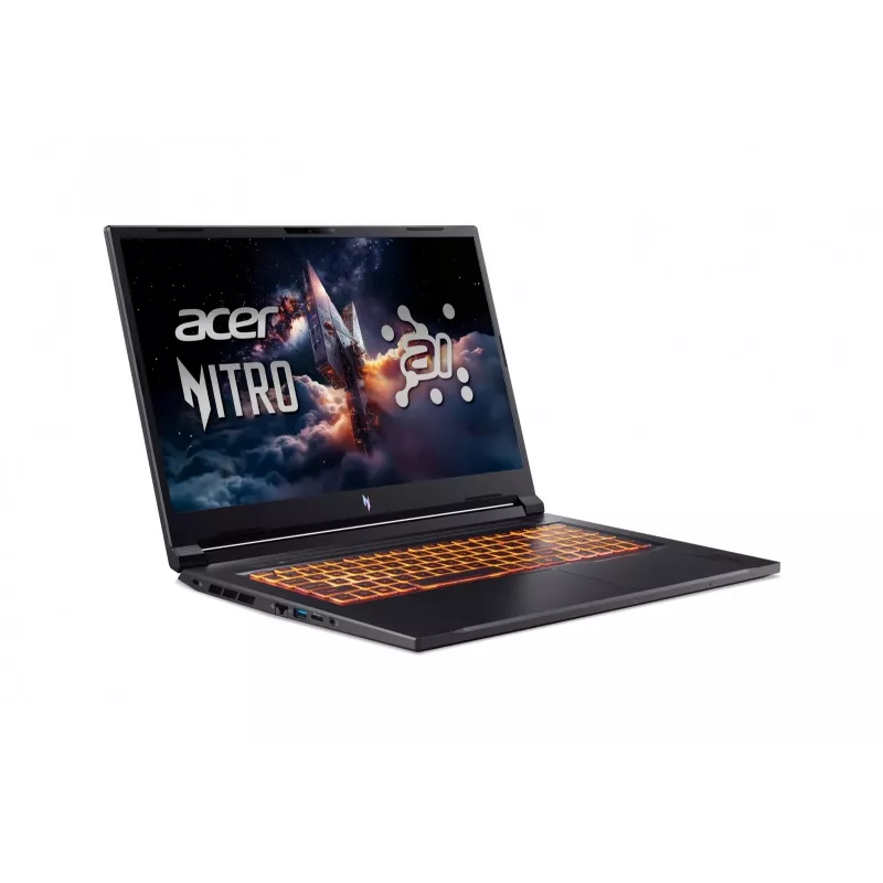 Acer Nitro V 17 AI ANV17-61 nešiojamas žaidimų kompiuteris, 17,3 inch QHD 165Hz, AMD Ryzen AI 7 350, 16GB DDR5, 1TB PCIe SSD, NVIDIA GeForce RTX 5060, Windows 11 Pro, Obsidian Black