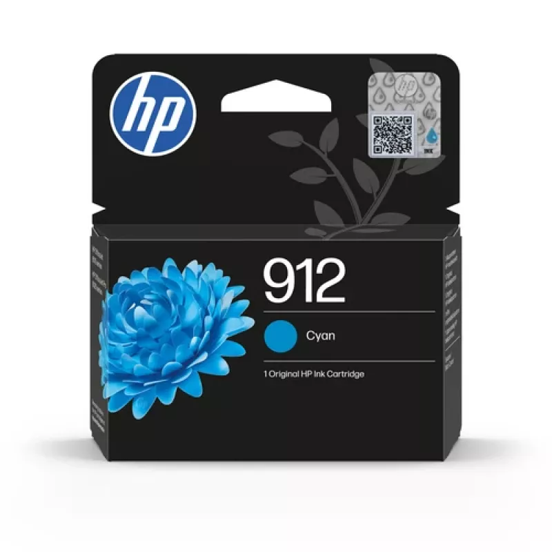 HP 912 Cyan Original Ink Cartridge (4 ml, Standard Yield) for OfficeJet Printers