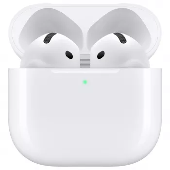 “Apple AirPods 4-osios kartos tikrai belaidės ausinės su MagSafe įkrovimo dėklu - balta (MXP63LL/A)”