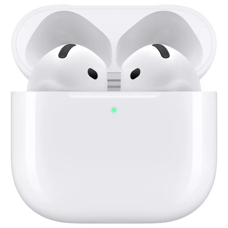 “Apple AirPods 4-osios kartos tikrai belaidės ausinės su MagSafe įkrovimo dėklu - balta (MXP63LL/A)”