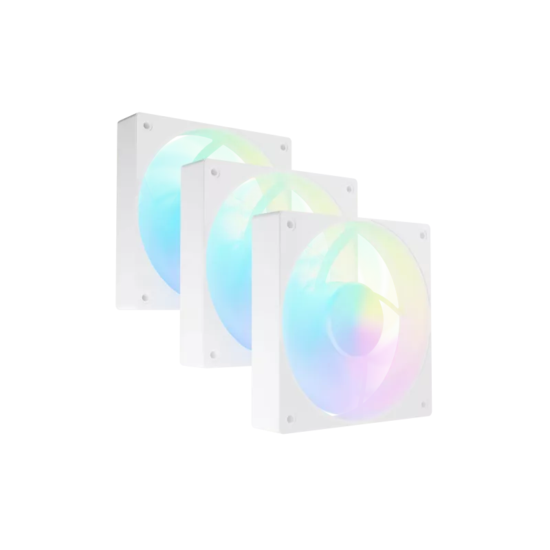 Fury SAI S12 ARGB PWM White 3-Pack Fan Set