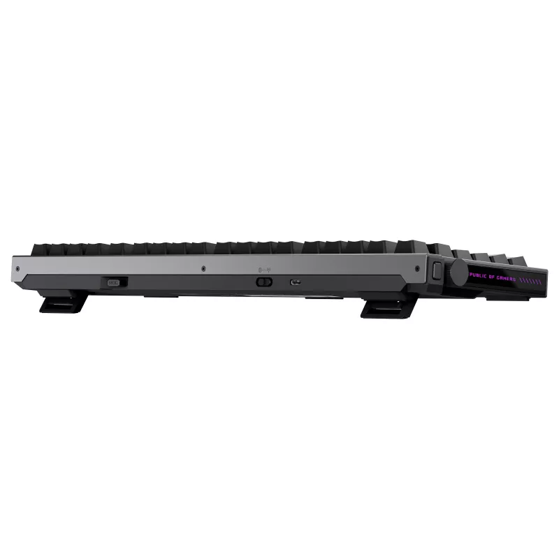 ASUS ROG Strix Morph 96 belaidė žaidimų klaviatūra, 96% išdėstymas, ROG NX Snow jungikliai, karštai keičiami, trijų režimų ryšys, juoda