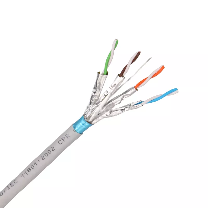 EXTRALINK CAT6A F/FTP vidinis vytos poros kabelis 25m