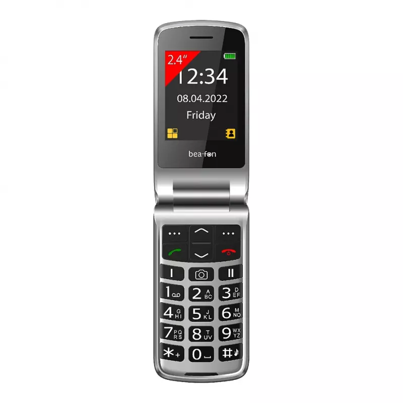 Bea-fon Silver Line SL605 Feature Phone Dual-SIM Black Silver
