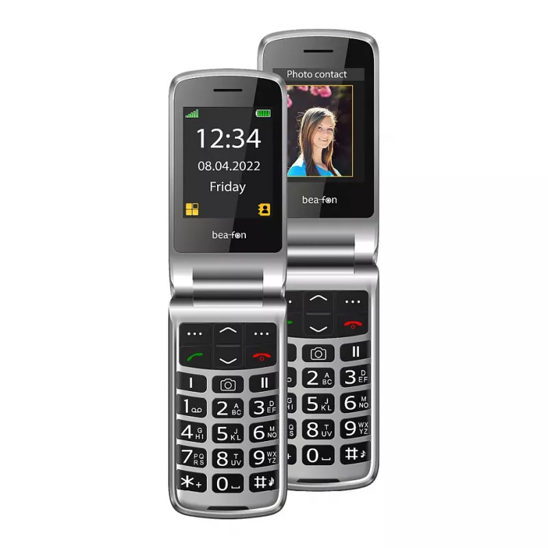 Bea-fon Silver Line SL605 Feature Phone Dual-SIM Black Silver