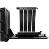 MONTECH Vertikalus GPU montavimo rinkinys PCIe 4.0 lanksčiu kabeliu juodas 20cm