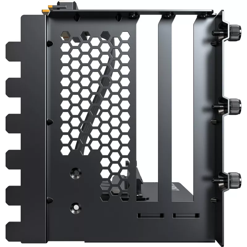 MONTECH Vertikalus GPU montavimo rinkinys PCIe 4.0 lanksčiu kabeliu juodas 20cm
