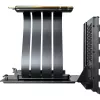 MONTECH Vertikalus GPU montavimo rinkinys PCIe 4.0 lanksčiu kabeliu juodas 20cm