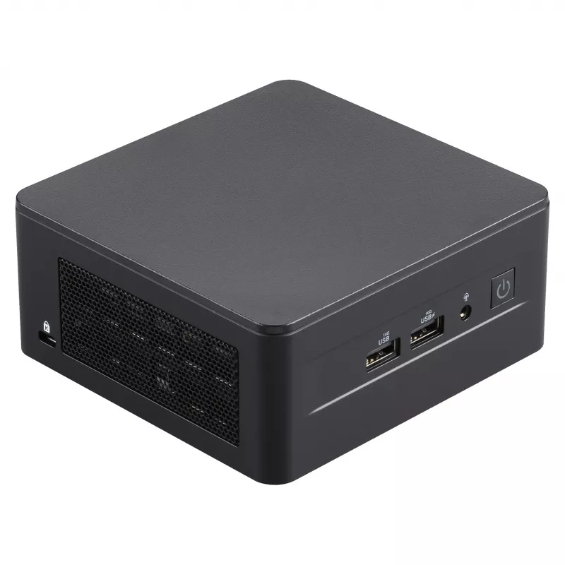 ASUS NUC 13 Pro Tall Kit RNUC13L3HV500000I - Barebone - Mini-PC - Intel Core i5-1350P - Be RAM - Be atminties - Intel Iris Xe Graphics - Wi-Fi 6E - Bluetooth 5.3 - 2.5GbE - vPro - Juoda