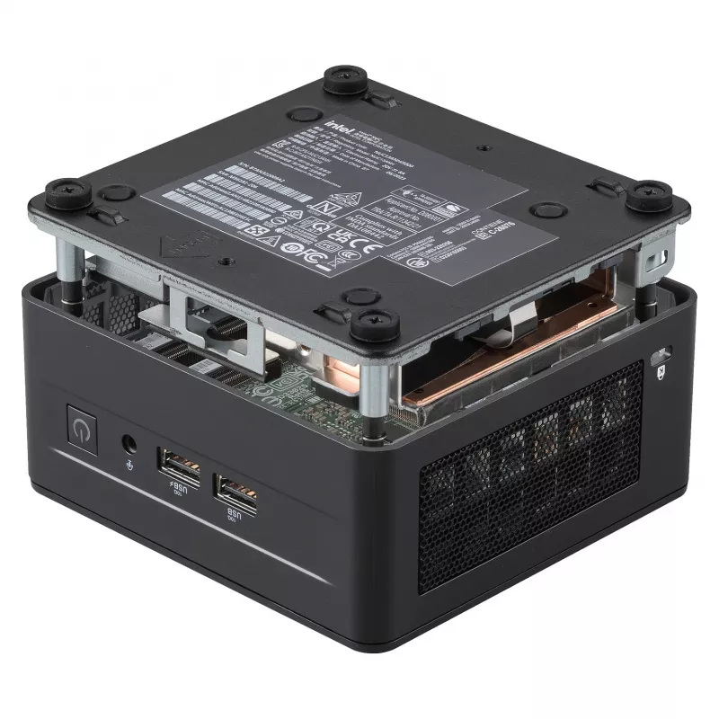 ASUS NUC 13 Pro Tall Kit RNUC13L3HV500000I - Barebone - Mini-PC - Intel Core i5-1350P - Be RAM - Be atminties - Intel Iris Xe Graphics - Wi-Fi 6E - Bluetooth 5.3 - 2.5GbE - vPro - Juoda
